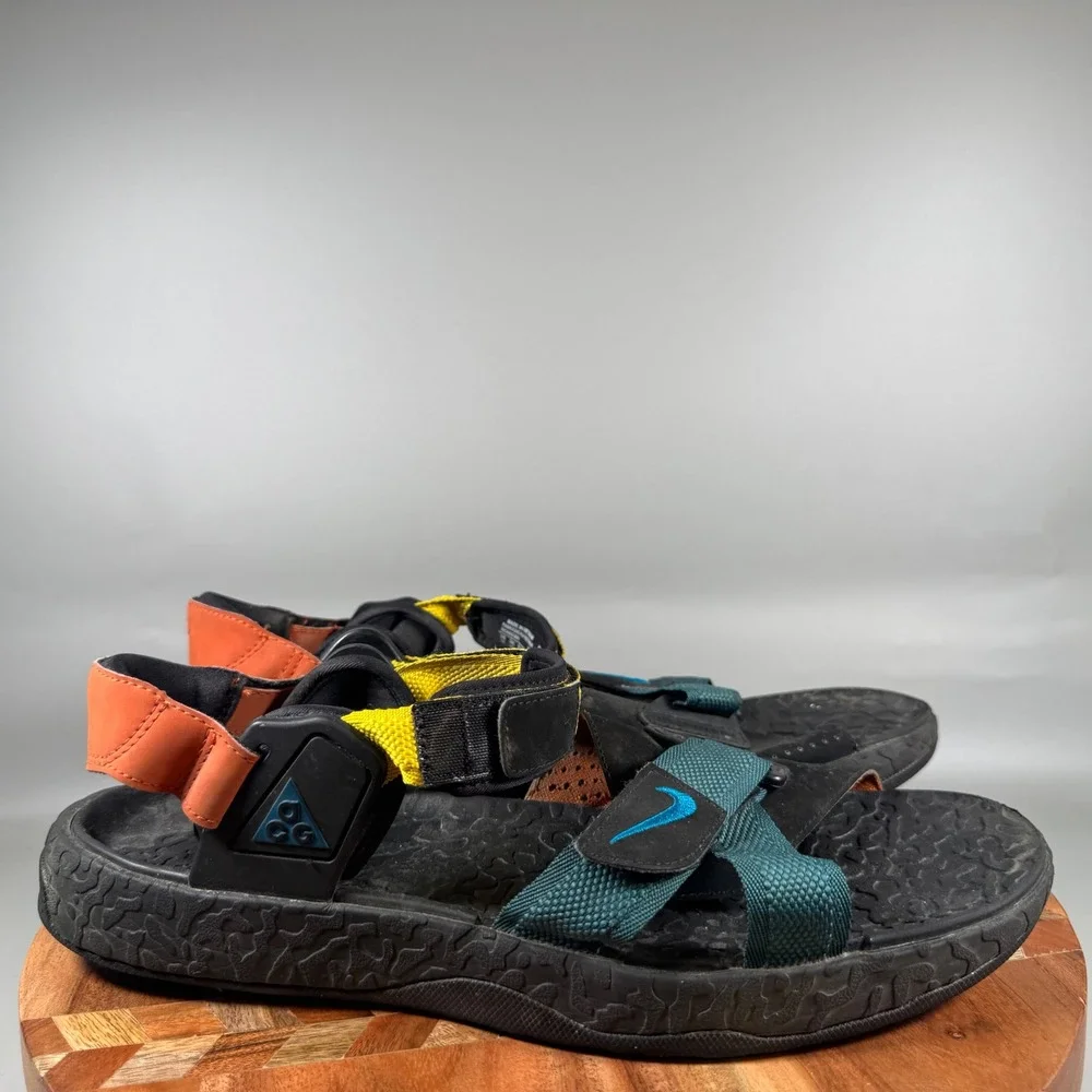 Nike‎ ACG Air Deschutz Dark Teal Green Black Mens Sandals DC9093-300 Size 13